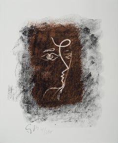 Profile cubiste - Lithographie originale, signée (Vallier #153)