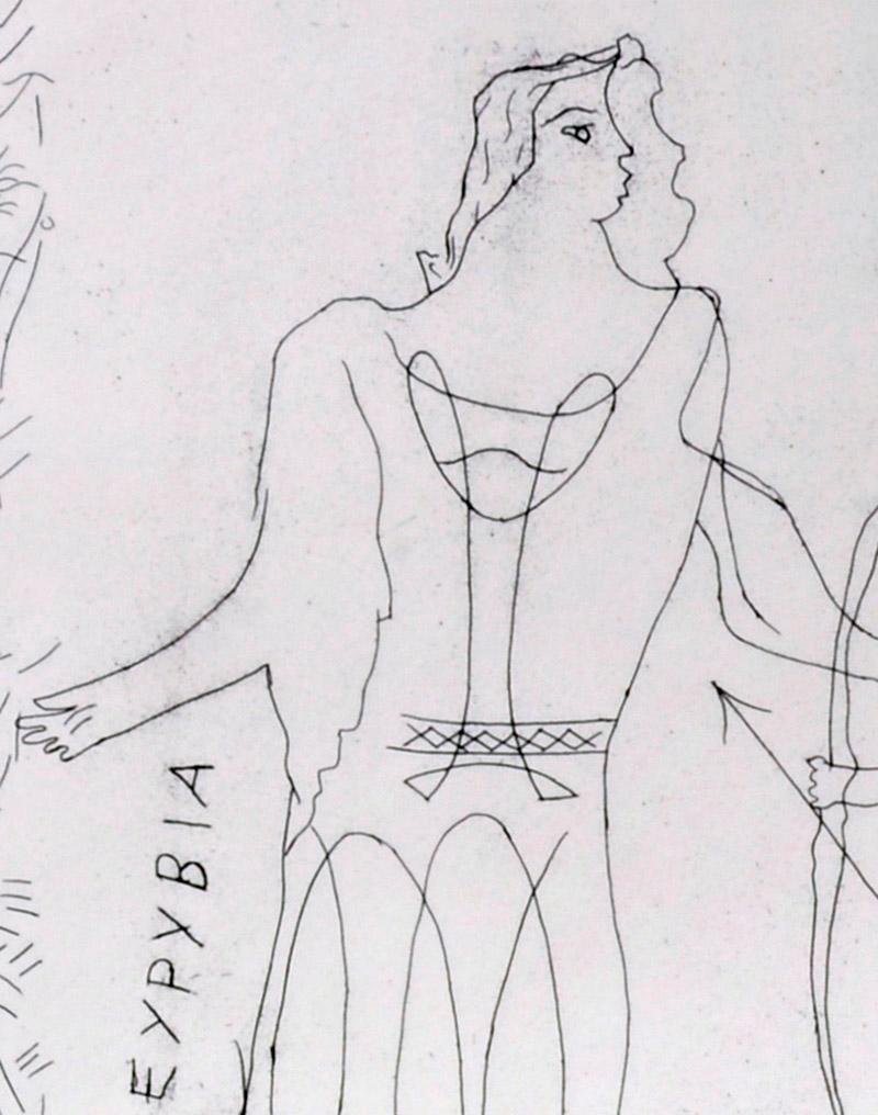 Eurybia und Eros – Print von George Braque