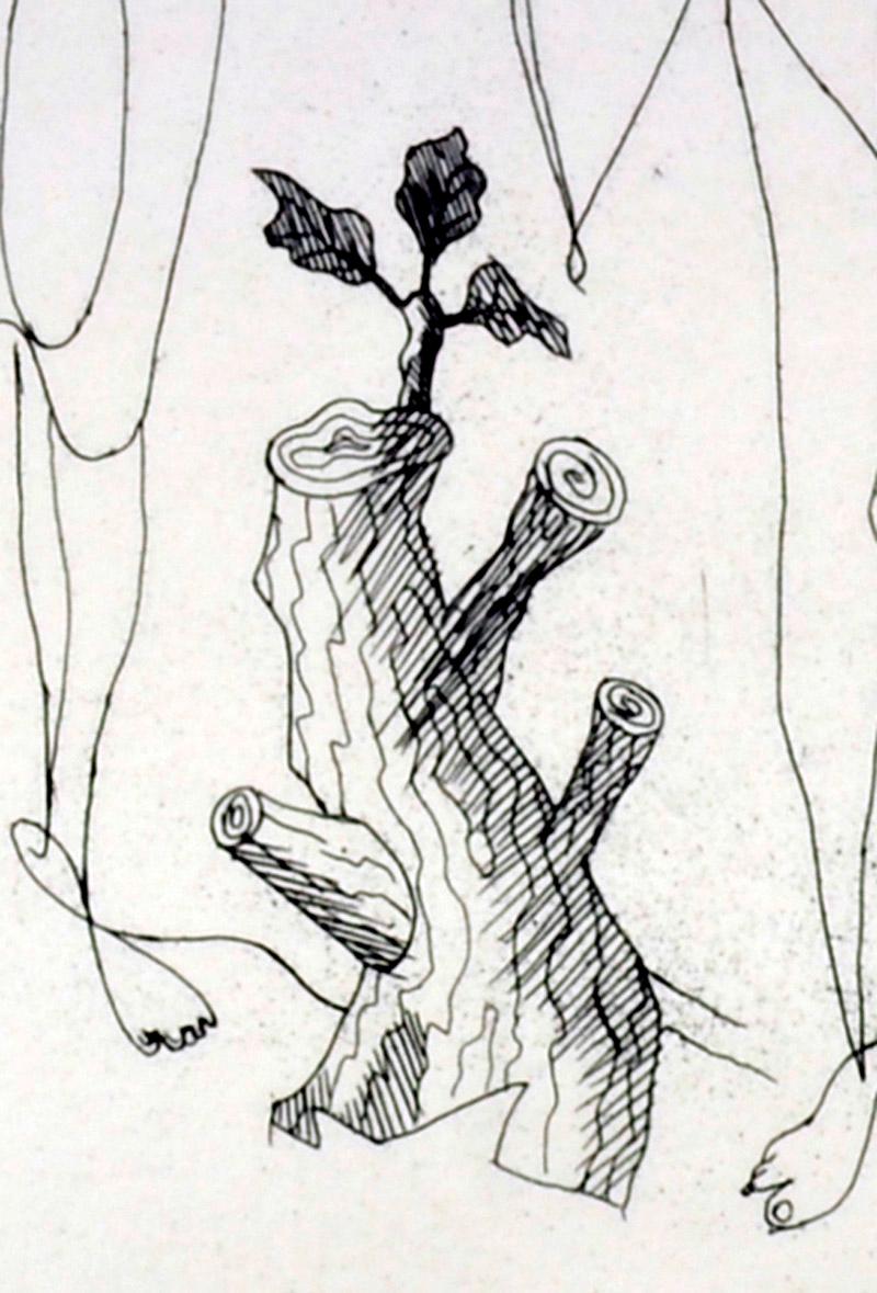 Eurybia und Eros
Radierung, 1932
Gedruckt auf BFK Rives Papier
Unsigniert (wie von Vollard ausgegeben)
Herausgegeben von Ambrose Vollard, Paris
Aus der Suite von 16 Illustrationen zu Hesiods Theogonie, gestochen 1932, veröffentlicht von Ambrose