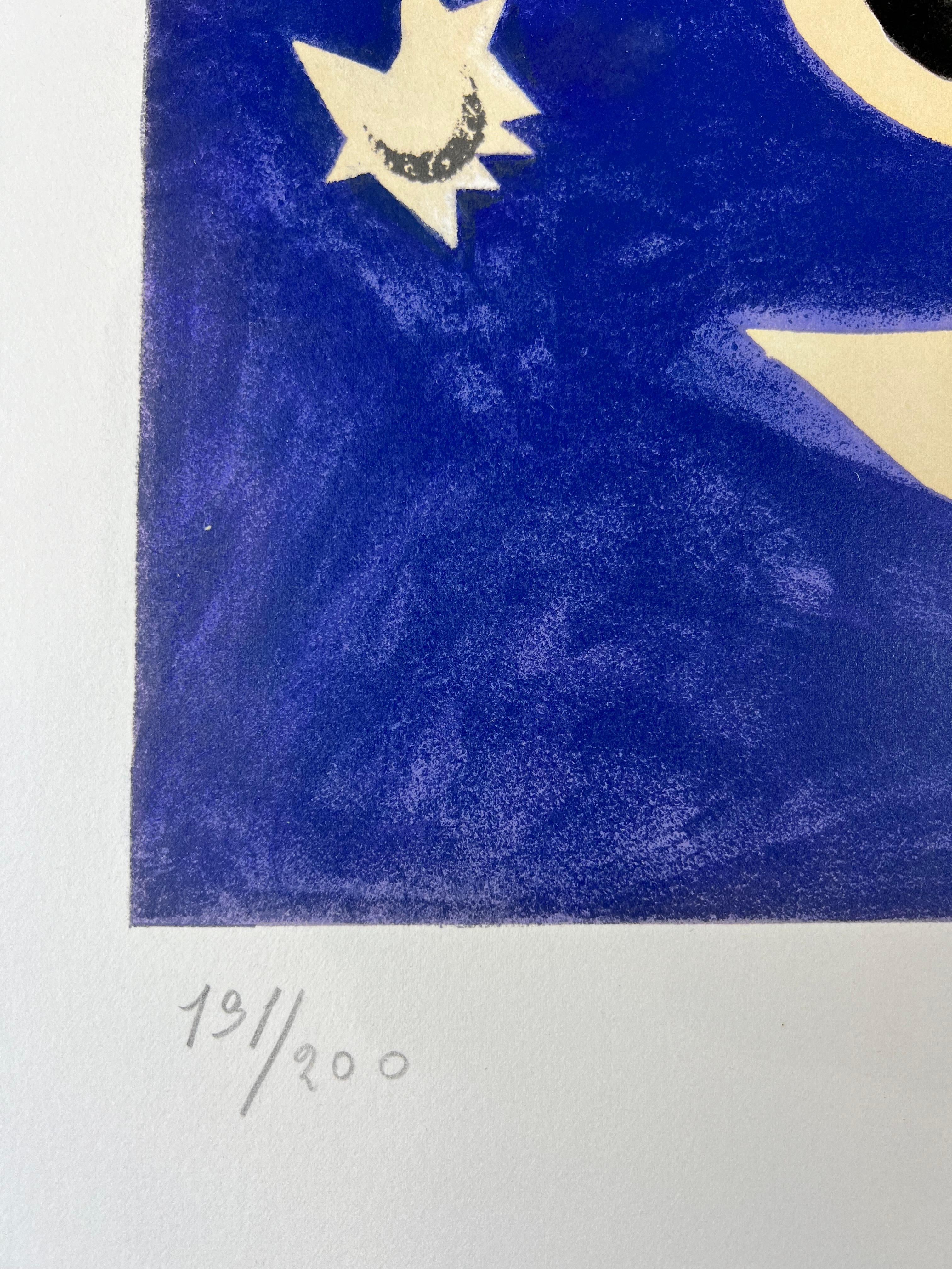Georges Braque ( 1882 – 1963 ) – Deux Oiseaux – hand-signed lithograph on Arches 3