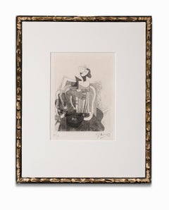 "La Femme Assise", Cubist Etching, Signed and Numbered in Pencil by the Artist