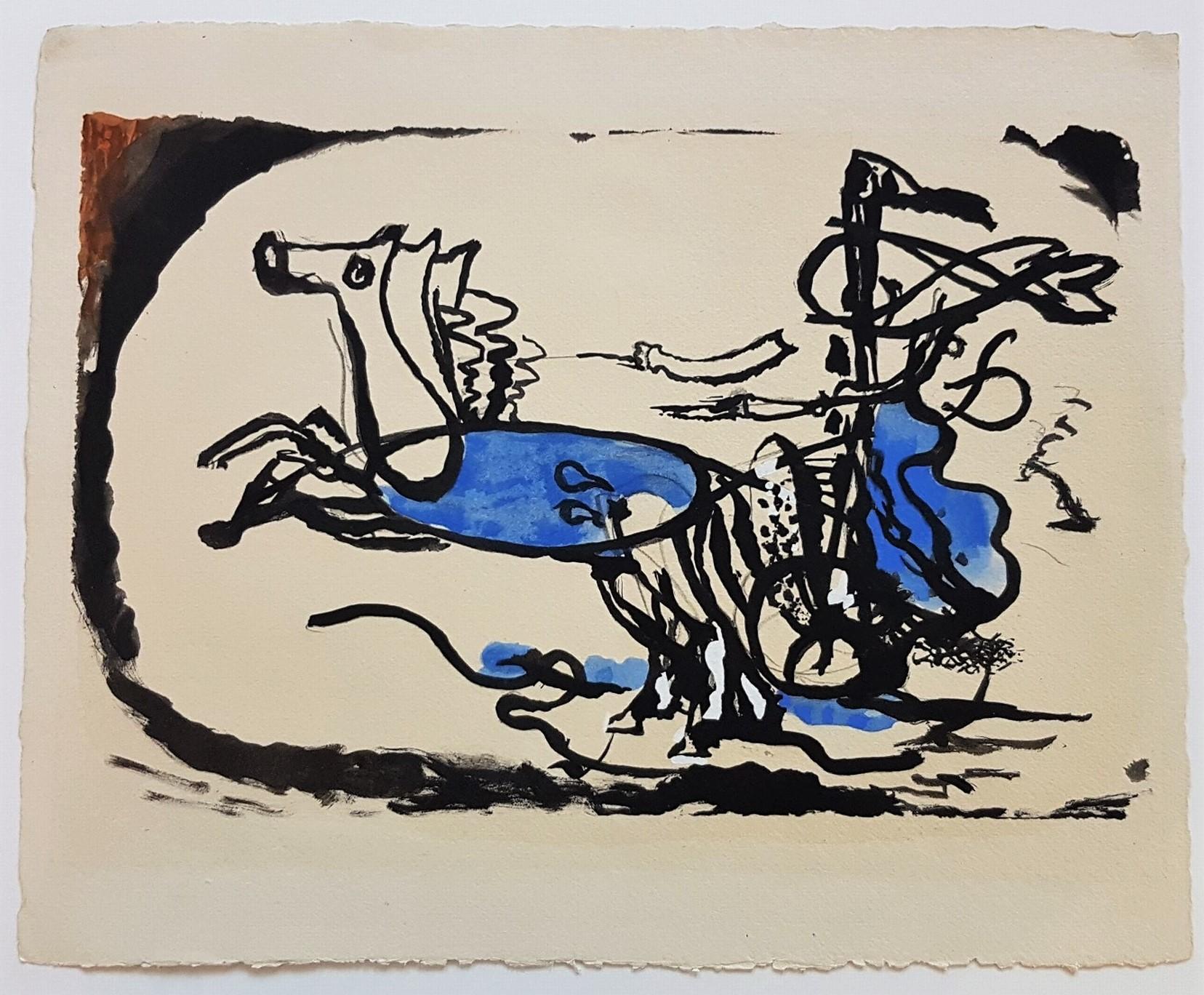 Figurative Print George Braque - Le Char Grec du Portfolio de l'Espace