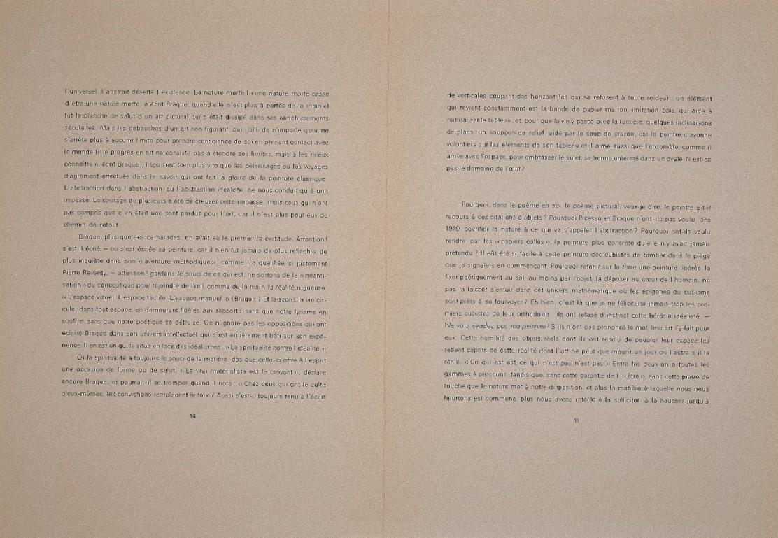 Le Paquet de Tabac – Lithographie von George Braque – 1963 im Angebot 1