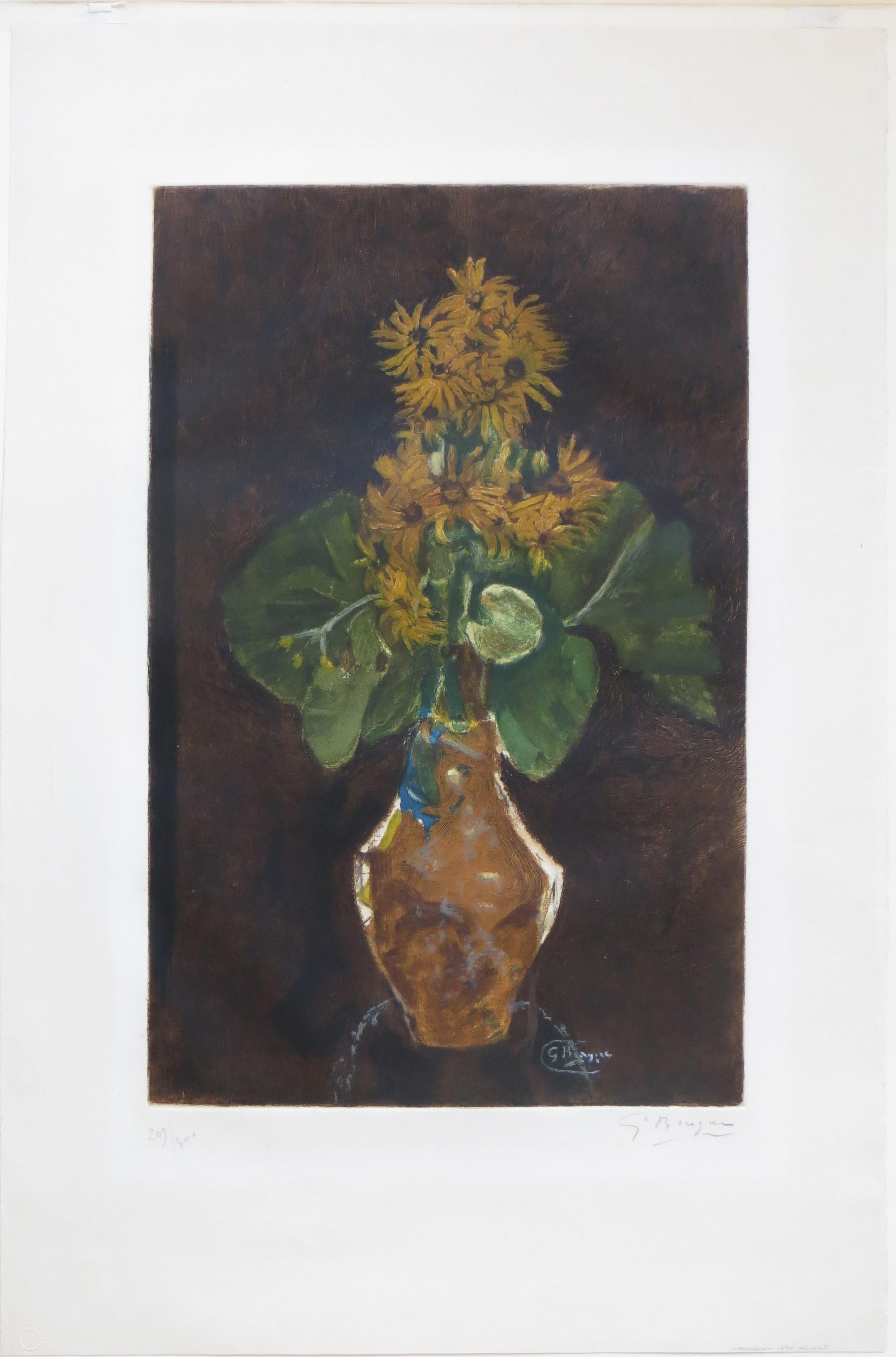 George Braque Still-Life Print - Les Marguerites (Daisies) 