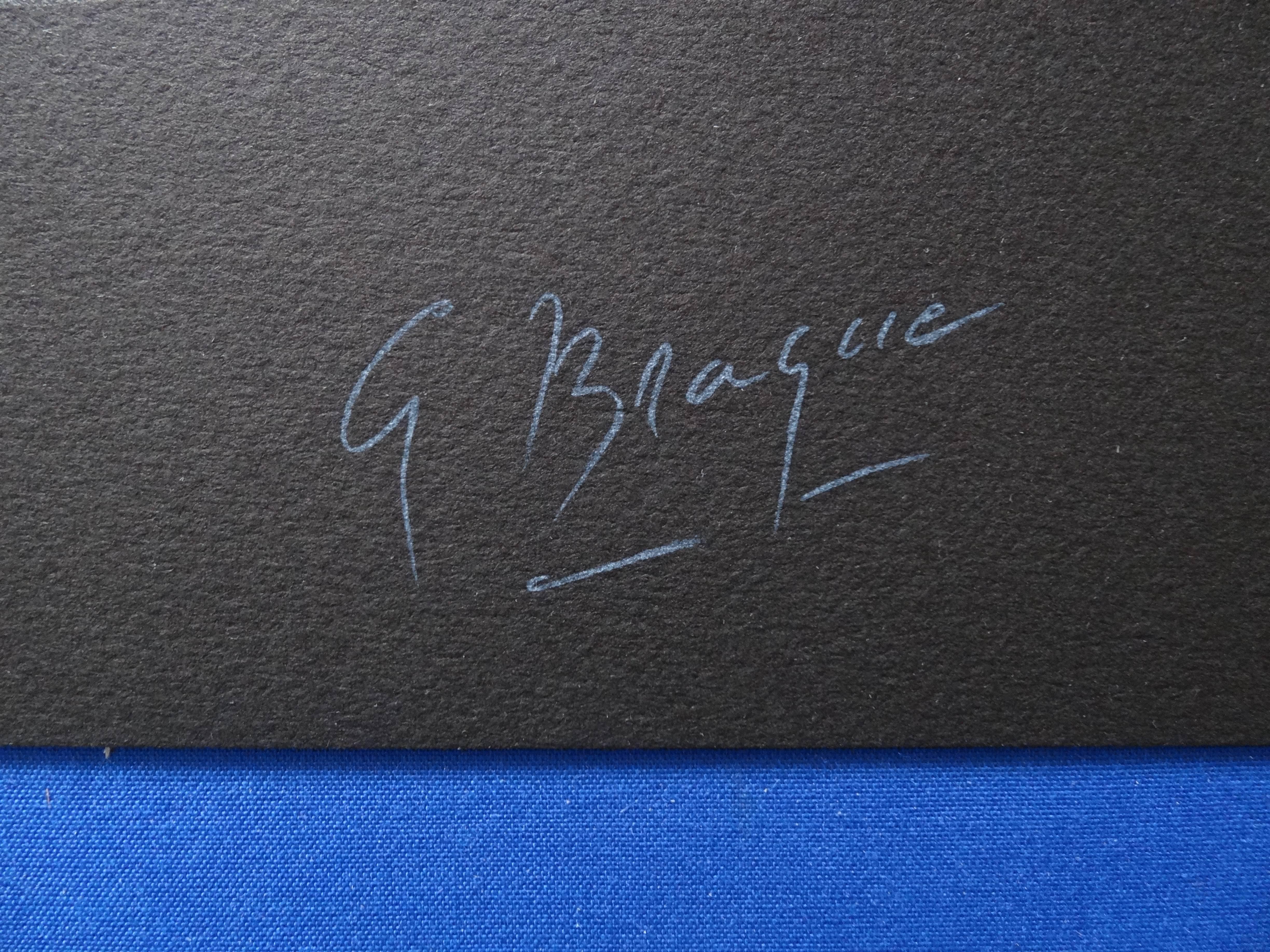 Mythologie : profil grec - Lithographie - 399 exemplaires - Print de George Braque