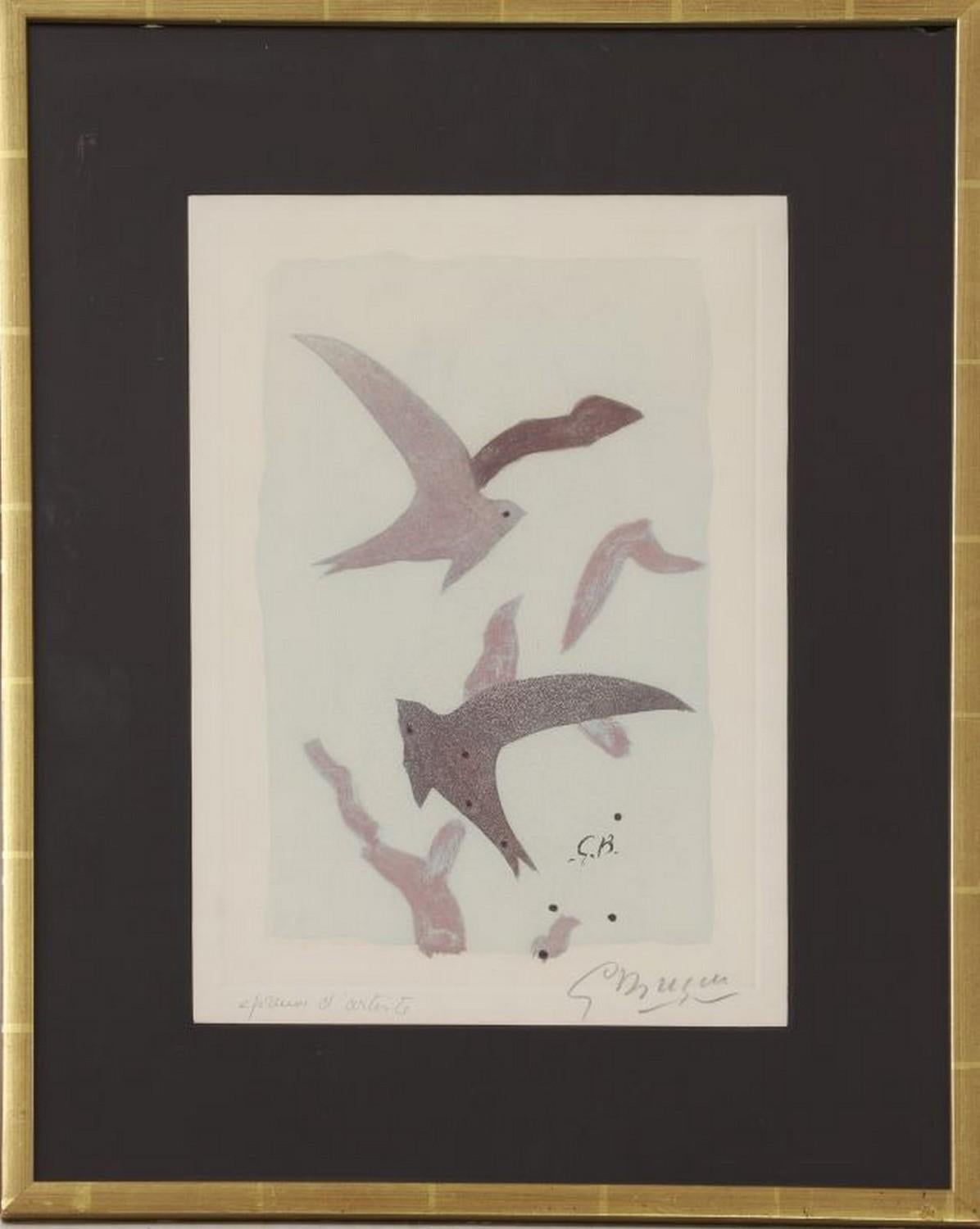 Paroles peintes - Print di George Braque