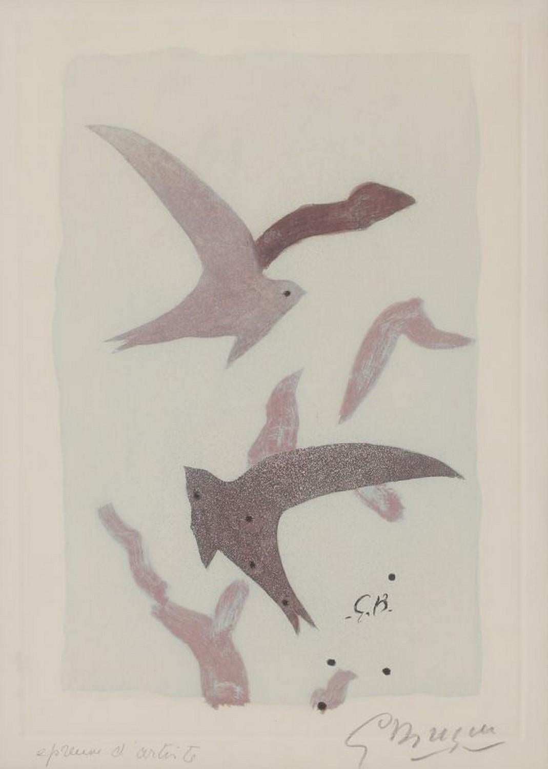 Abstract Print di George Braque - Paroles peintes