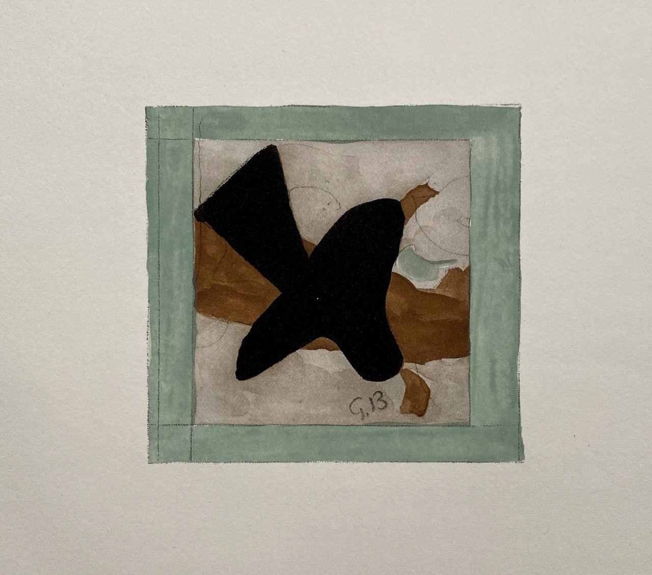 The Bird - Etching Signed in the Plate - 1965 (Orozco #783) - Modern Print by George Braque