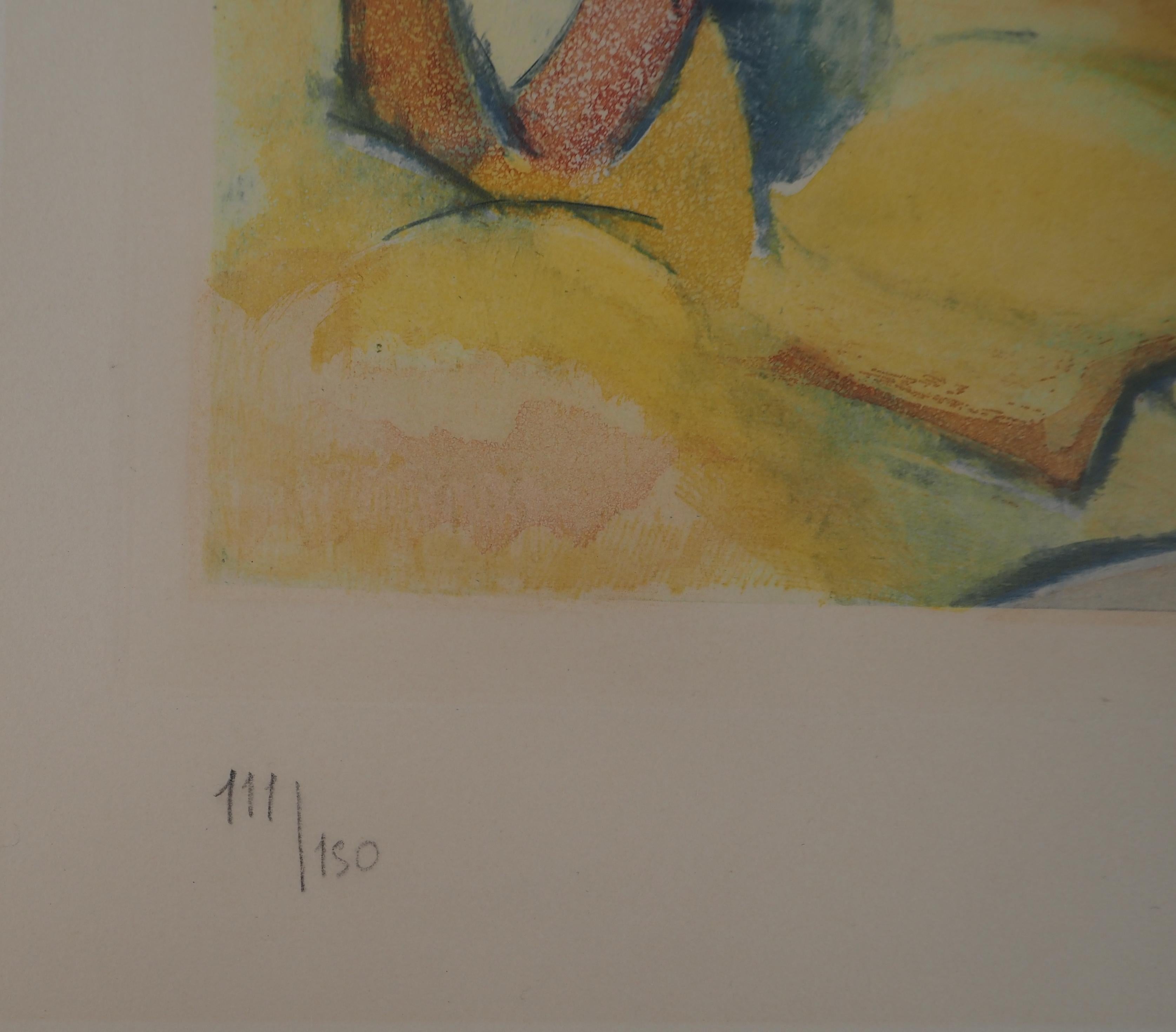 Tribute to Cezanne : Estaque Bridge - Original etching, SIGNED (Orozco #776) For Sale 2