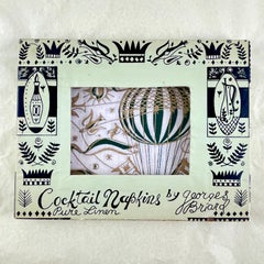 George Briard Cocktail Napkins -The Higher You Go The Harder You Fall, S/8 Boxed