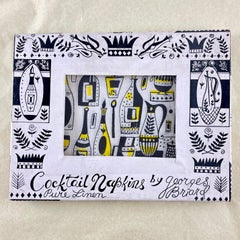 Tovaglioli da cocktail di George Briard -Twixt the Nip & the Lib, S/8 in scatola