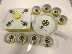 George Briard Mid-Century Modern Oven to Table Lemon Tree Serving Dishes, 1960s
