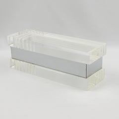 George Bullitt 1970s Lucite Chrome Box