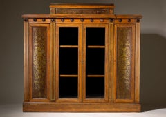 George Bullock Breakfront Rosewood and Brass Inlaid Side Cabinet