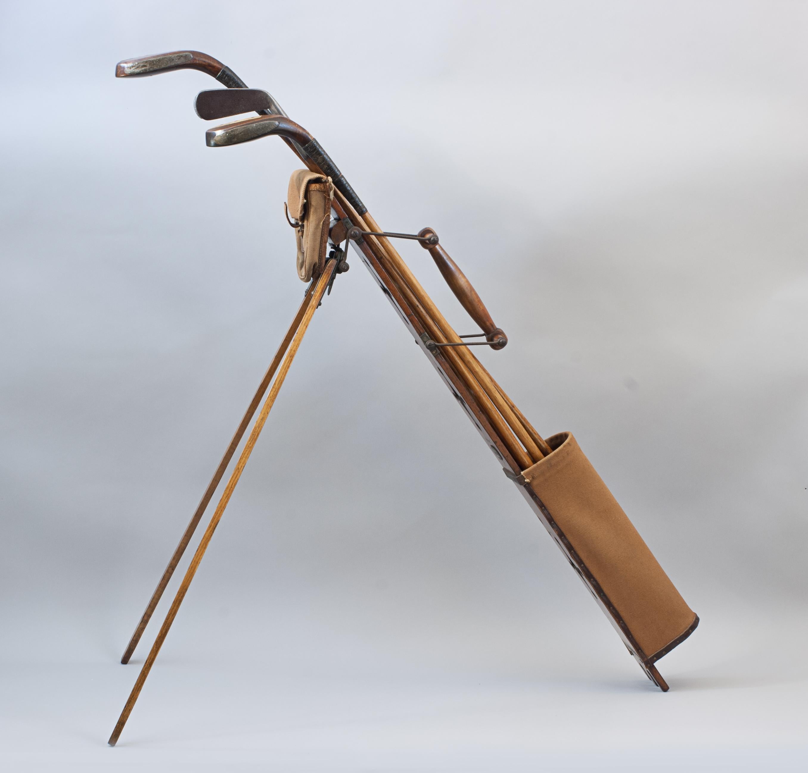British George Bussey Automaton Caddie Golf Bag For Sale