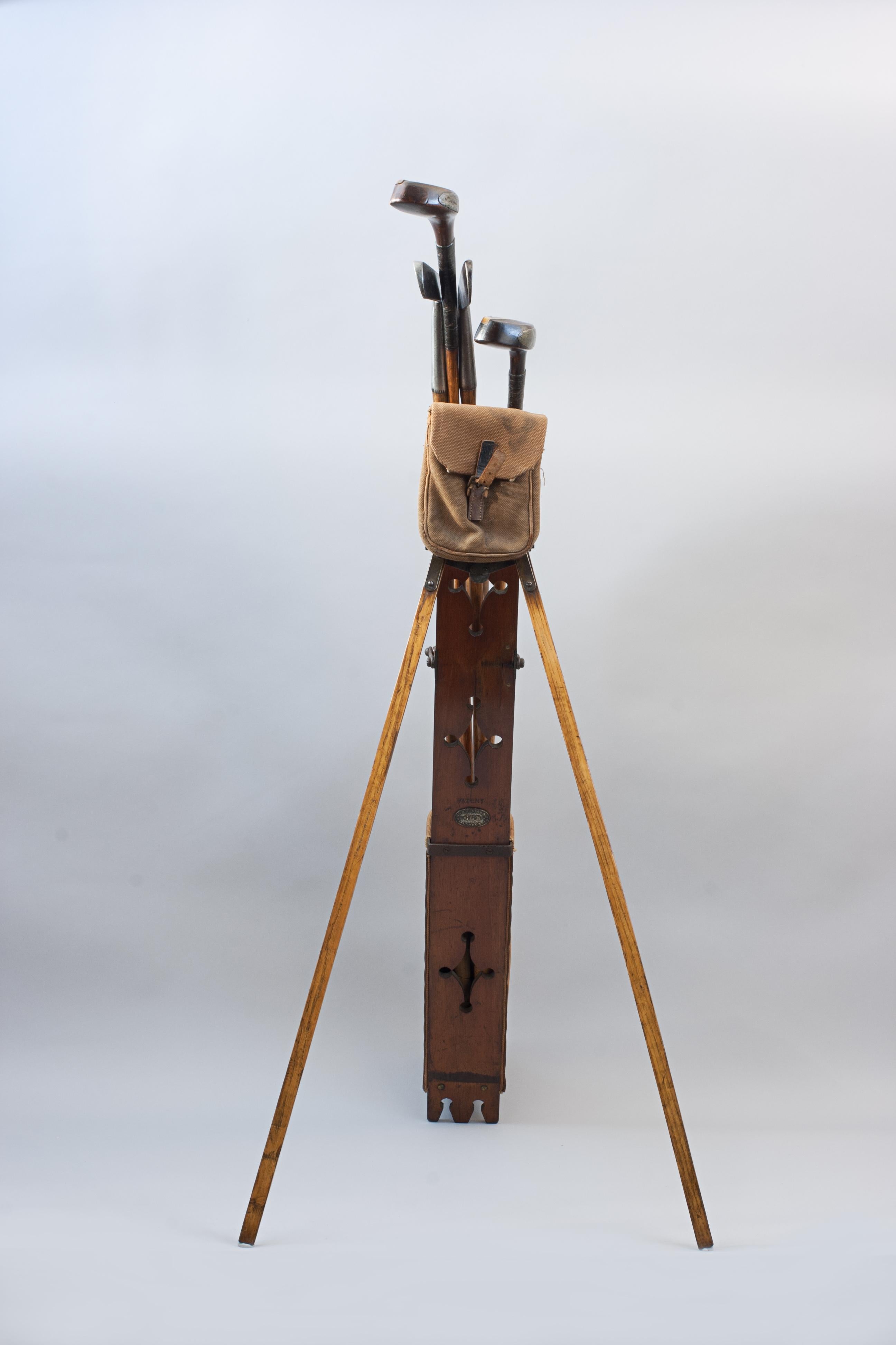 19th Century George Bussey Automaton Caddie Golf Bag For Sale