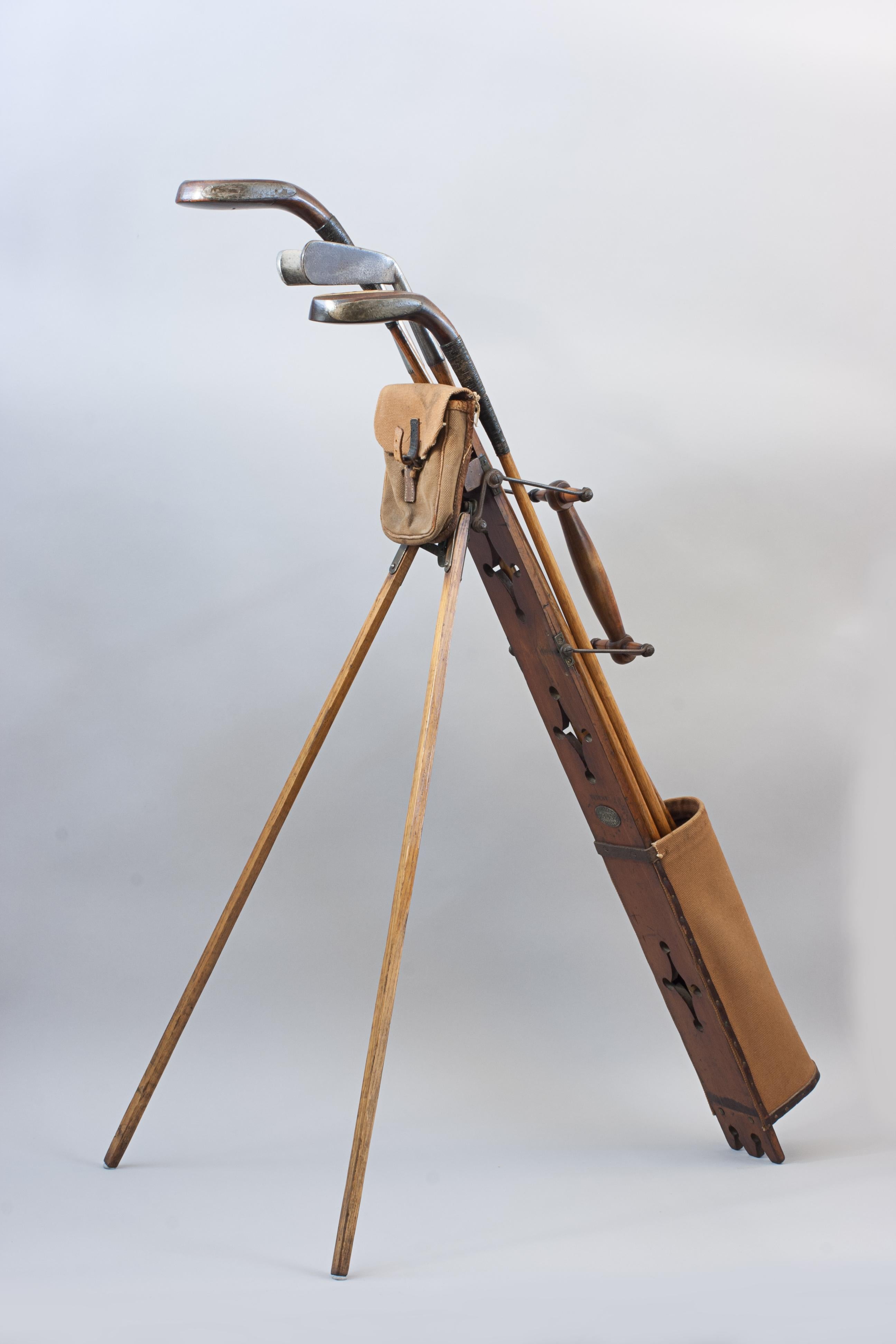Late 19th Century George Bussey Automaton Caddie Golf Bag For Sale
