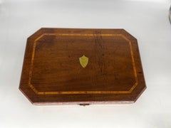 George Butler & Company 7 Piece Sterling Mounted Sheffield Cased Serving Set