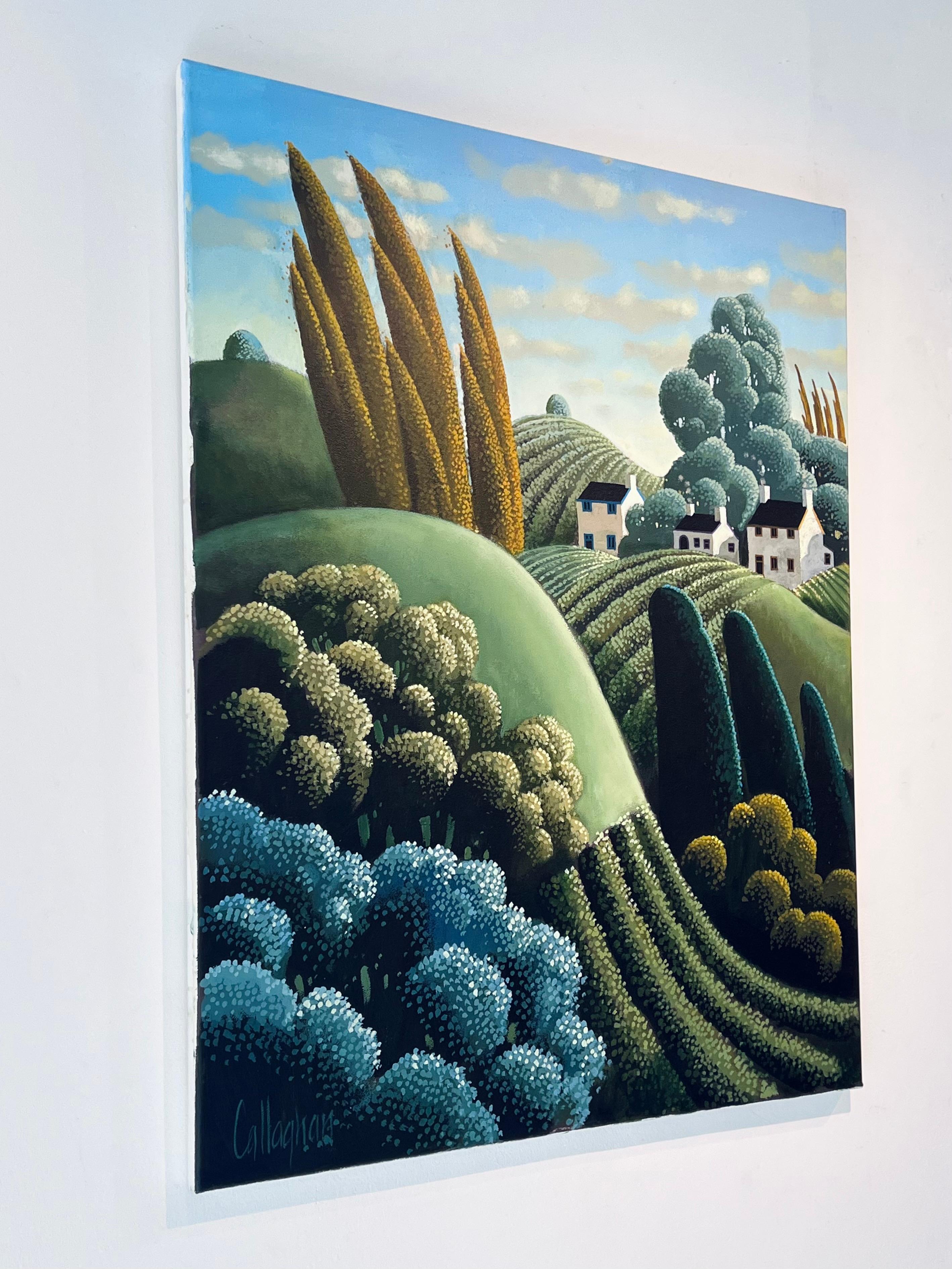 The Sensual Landscape- original surrealism landscape painting - contemporary Art For Sale 2