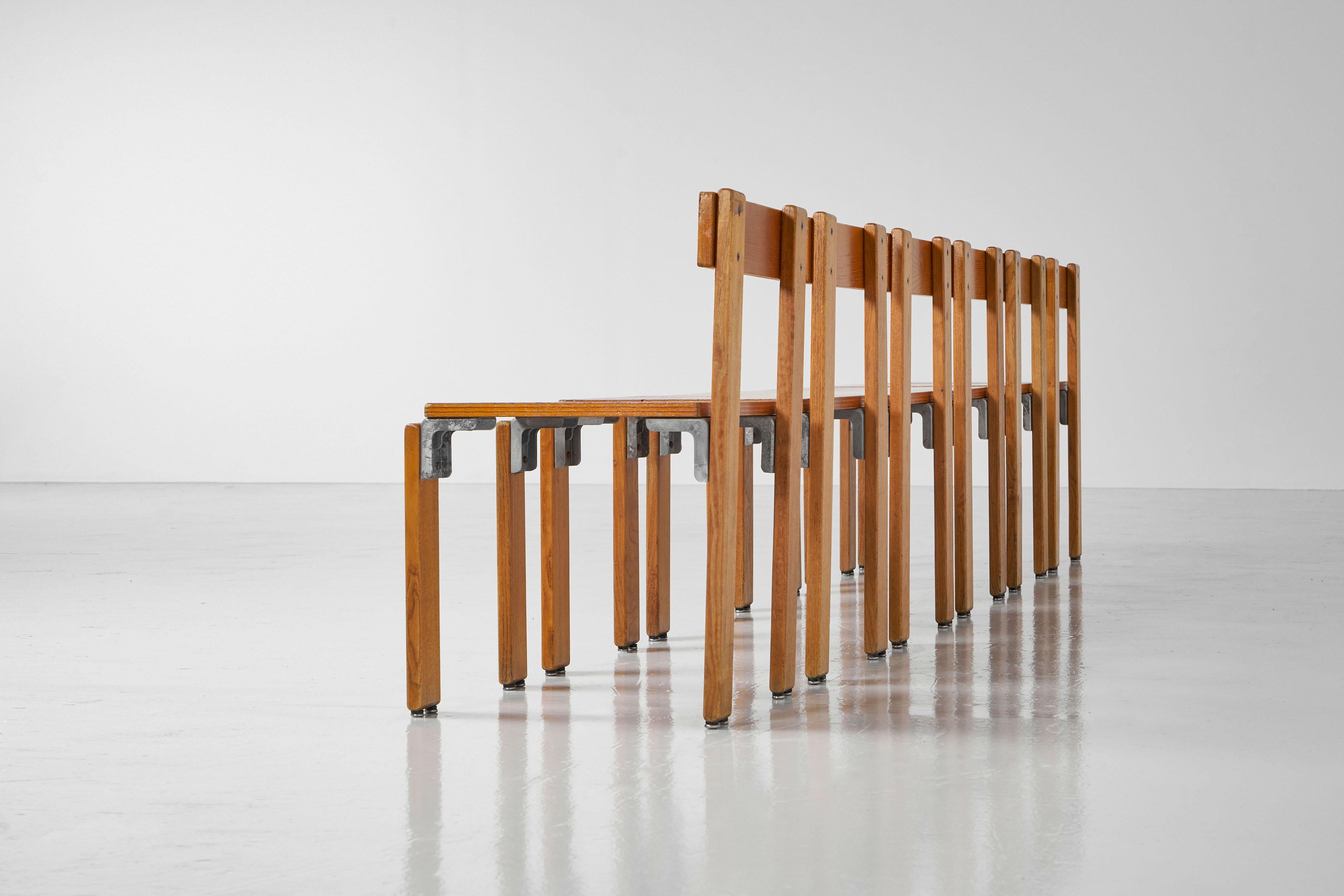 Stühle von George Candilis für Sentou, Frankreich, 1968 im Angebot 1