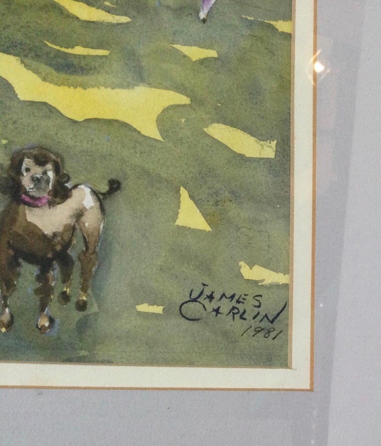 American George Carlin Watercolor 