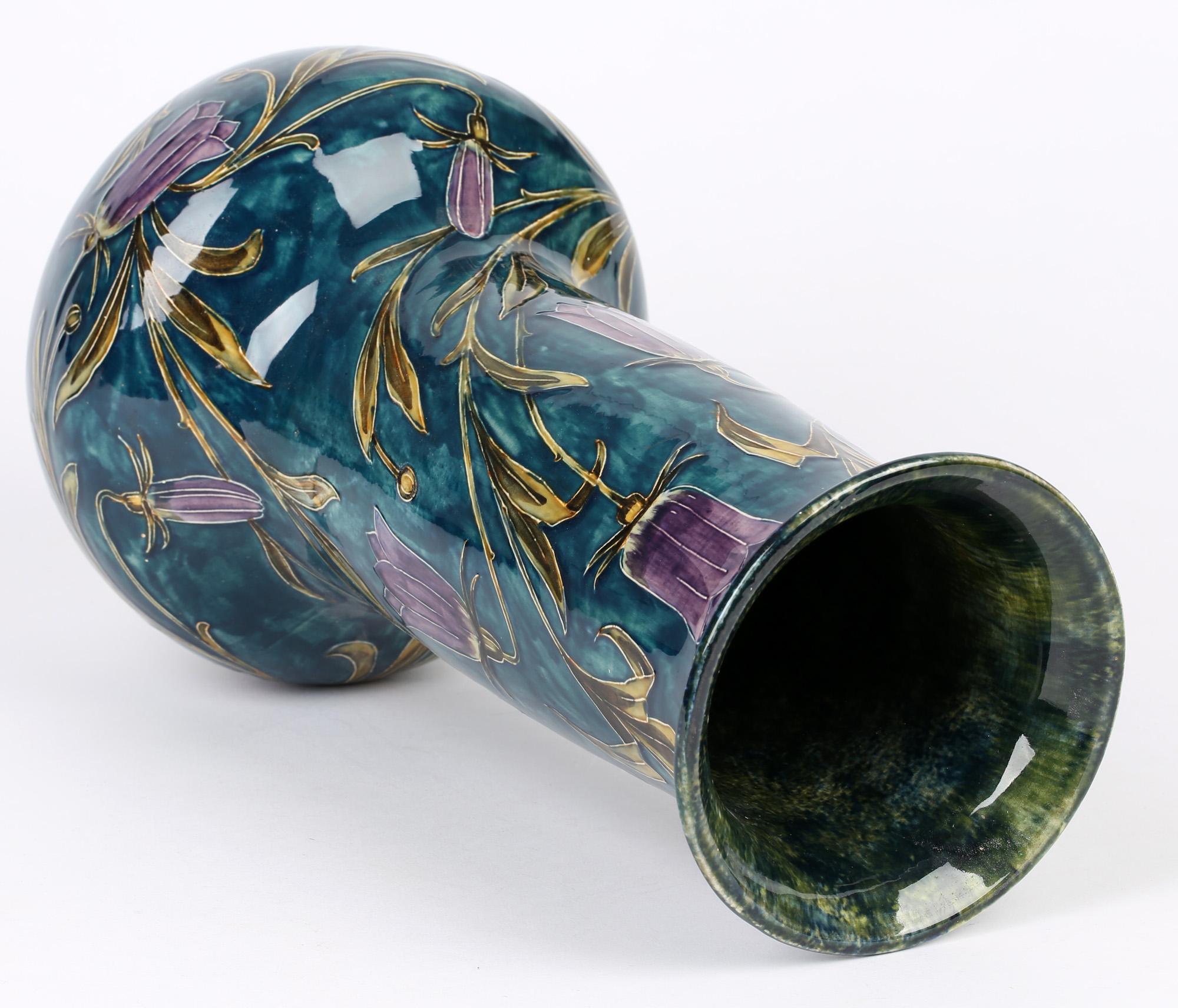 George Cartlidge Morris Ware Large Art Deco Flowering Harebells Vase 6