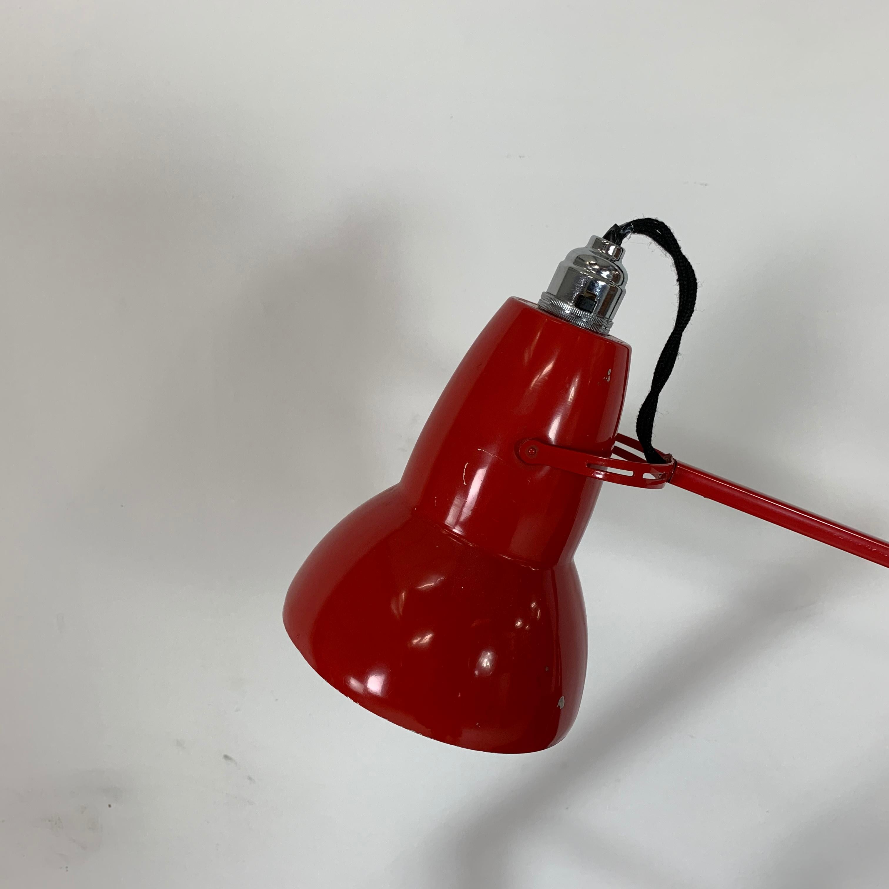 20th Century George Carwardine for Herbert Terry Anglepoise Lamp in Red For Sale