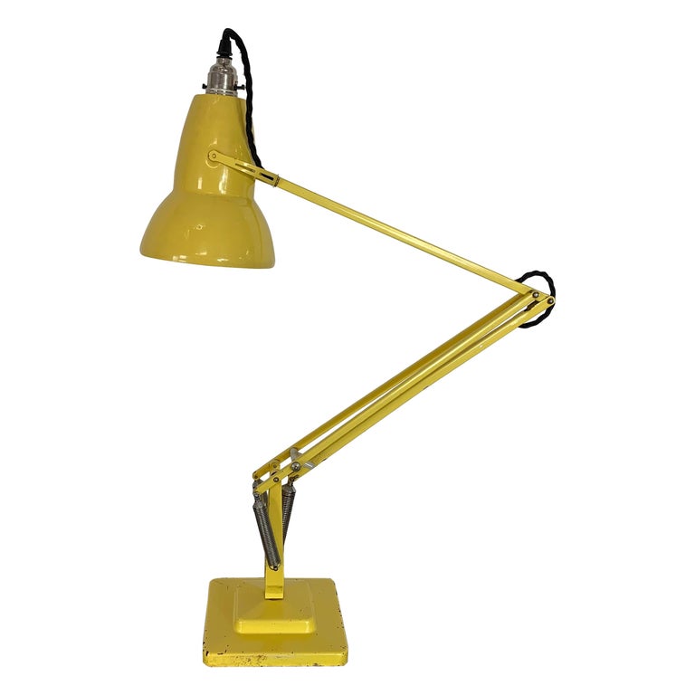 George Carwardine for Herbert Terry Anglepoise Lamp in Yellow For Sale