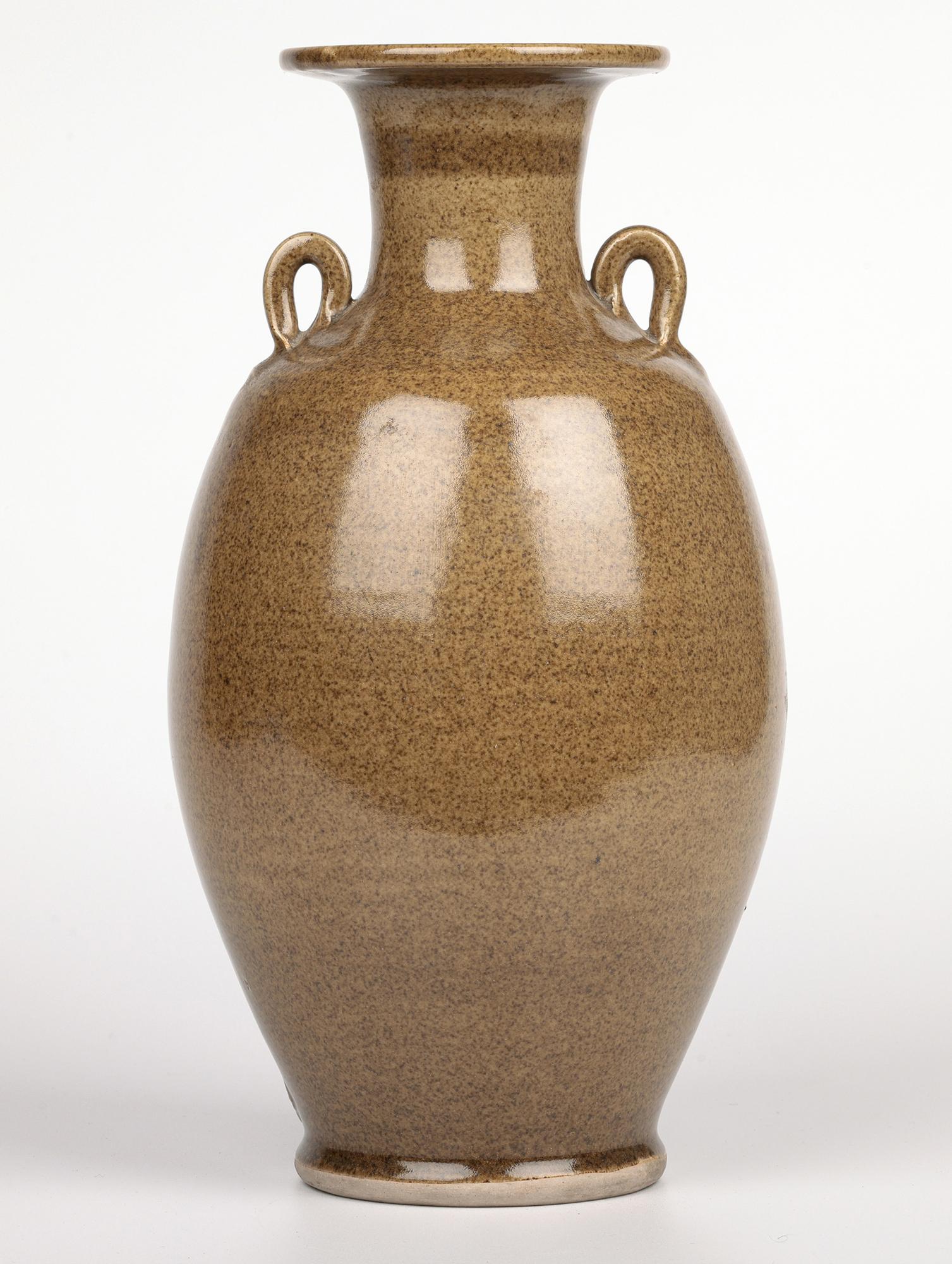 Vaso Studio Pottery a forma di anfora smaltata George Cass Brown in vendita 2