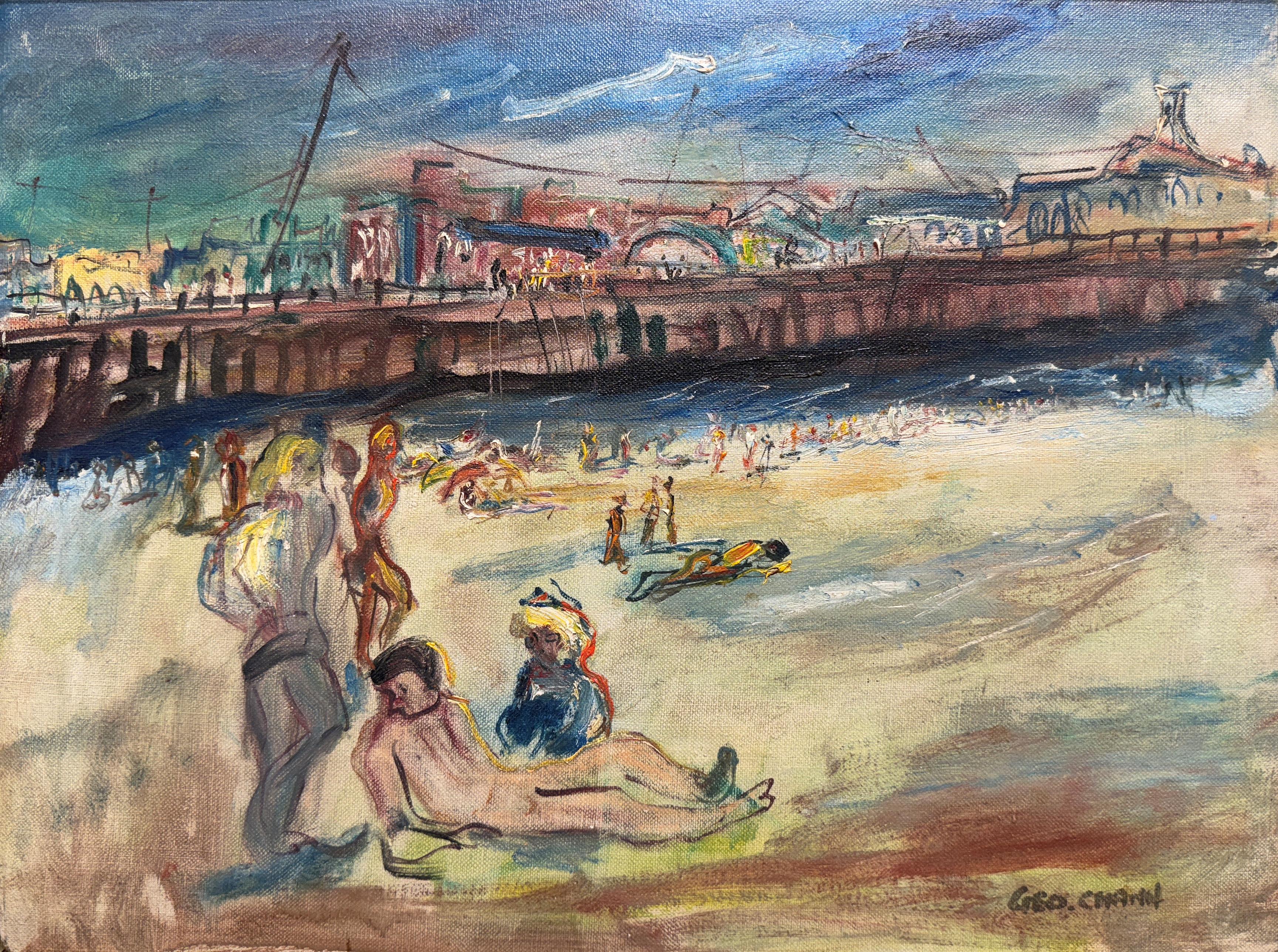 George Chann
Strand von Santa Monica, Kalifornien, ca. 1942-46
Signiert unten rechts
Öl auf Leinwand
12 x 16 Zoll

Provenienz
Private Collection, Rhode Island
Edgar Berebi, Barrington, Rhode Island (erworben von den oben genannten Personen)


George