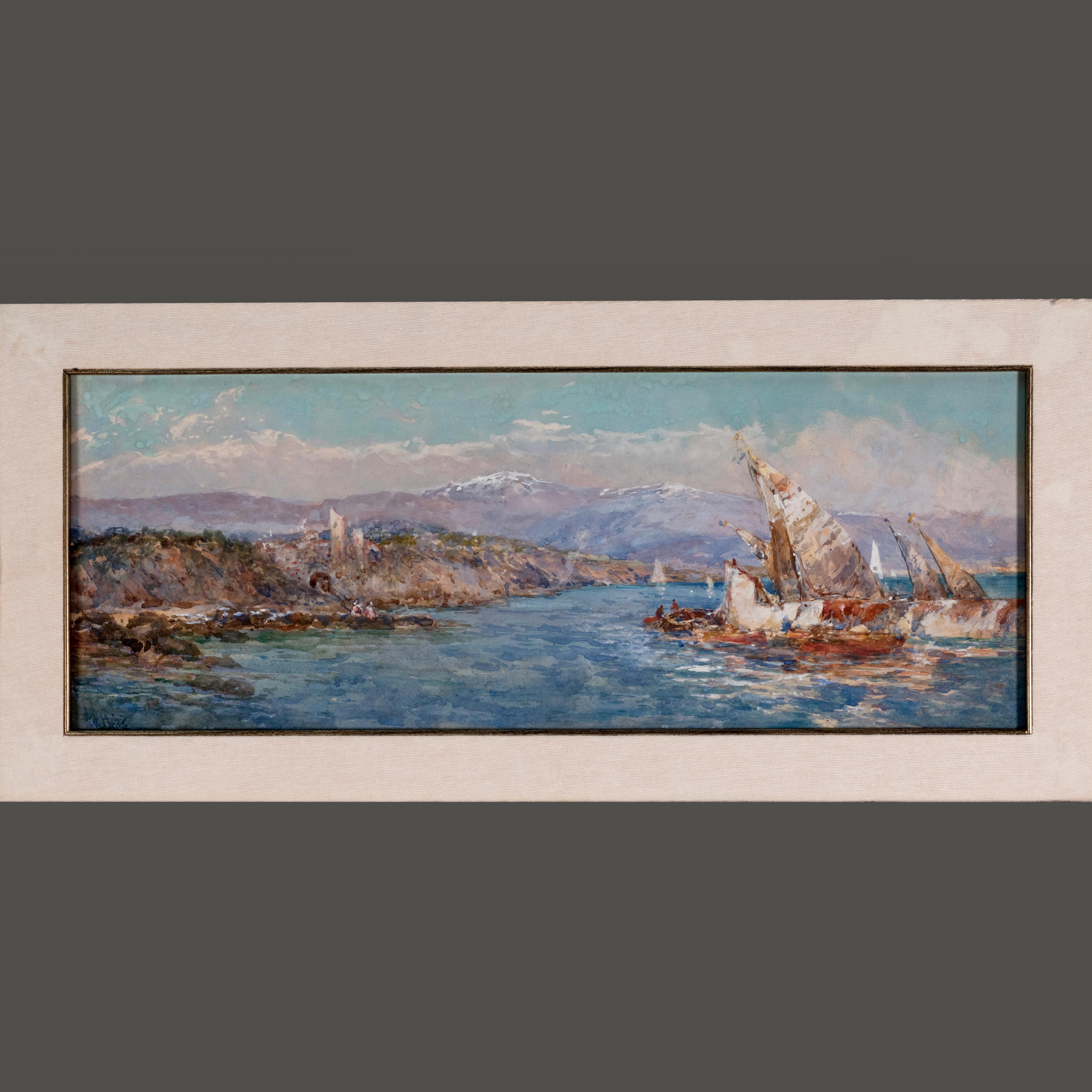 George Charles Haité Modern Seascape Landscape For Sale 5