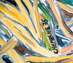 Hojas secas, cuadro grande de George Chemeche