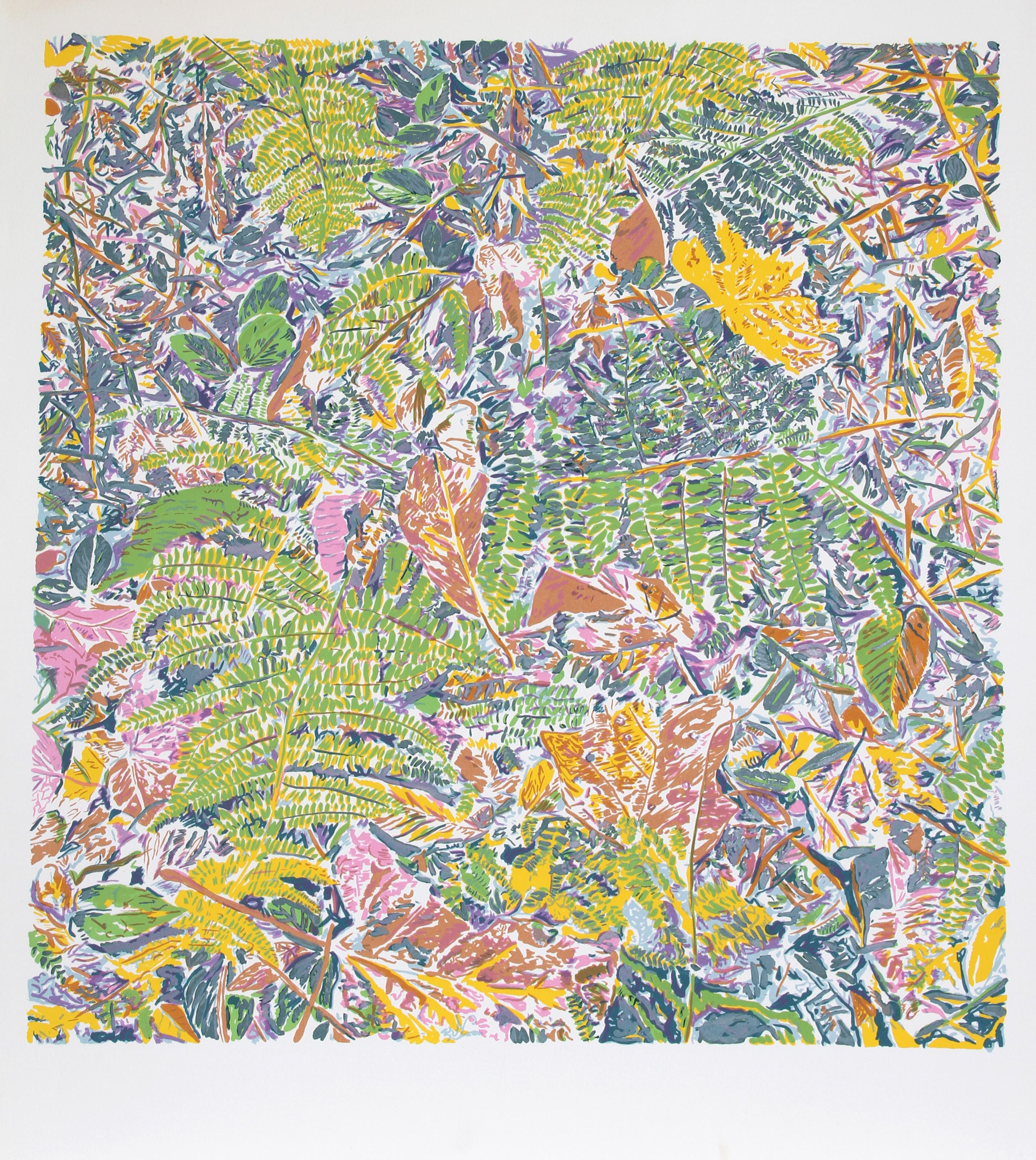 Ferns, Contemporary Screenprint by George Chemeche