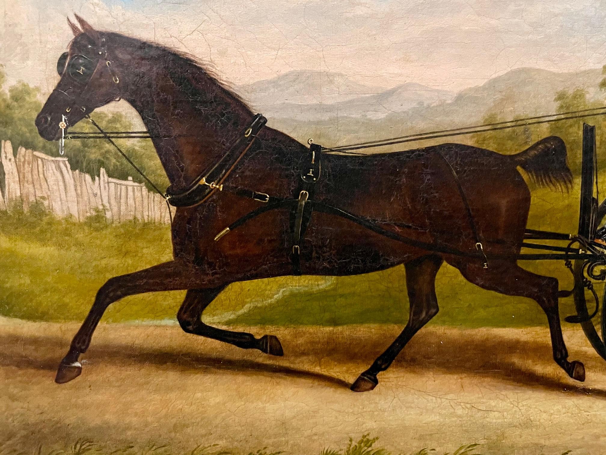 Ein Sulky für unterwegs (Englische Schule), Painting, von George Christopher Horner