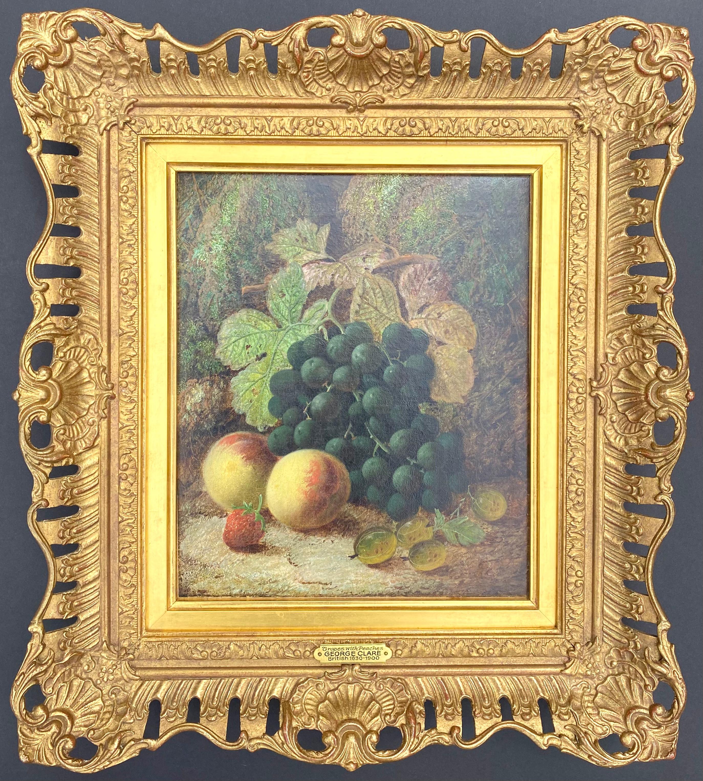 “Grapes with Peaches” - Painting by George Clare