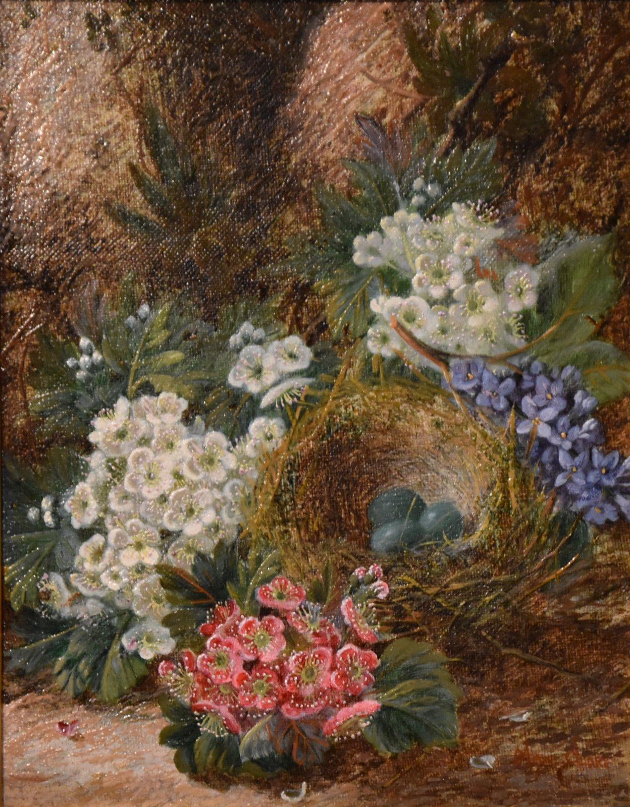 Oil paintings pair by George Clare 
