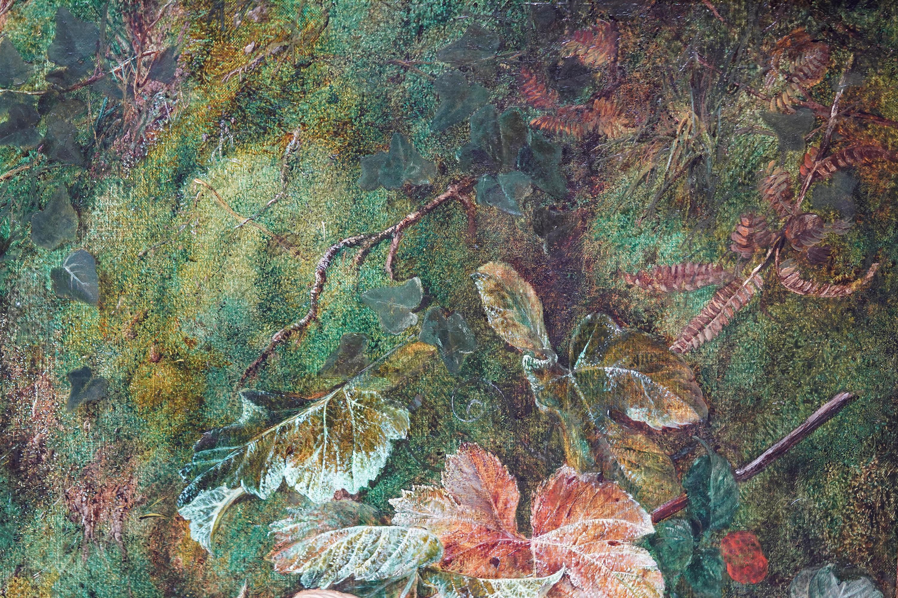 Natura morta di frutta - Natura morta britannica del XIX secolo, arte vittoriana, pittura a olio in vendita 5