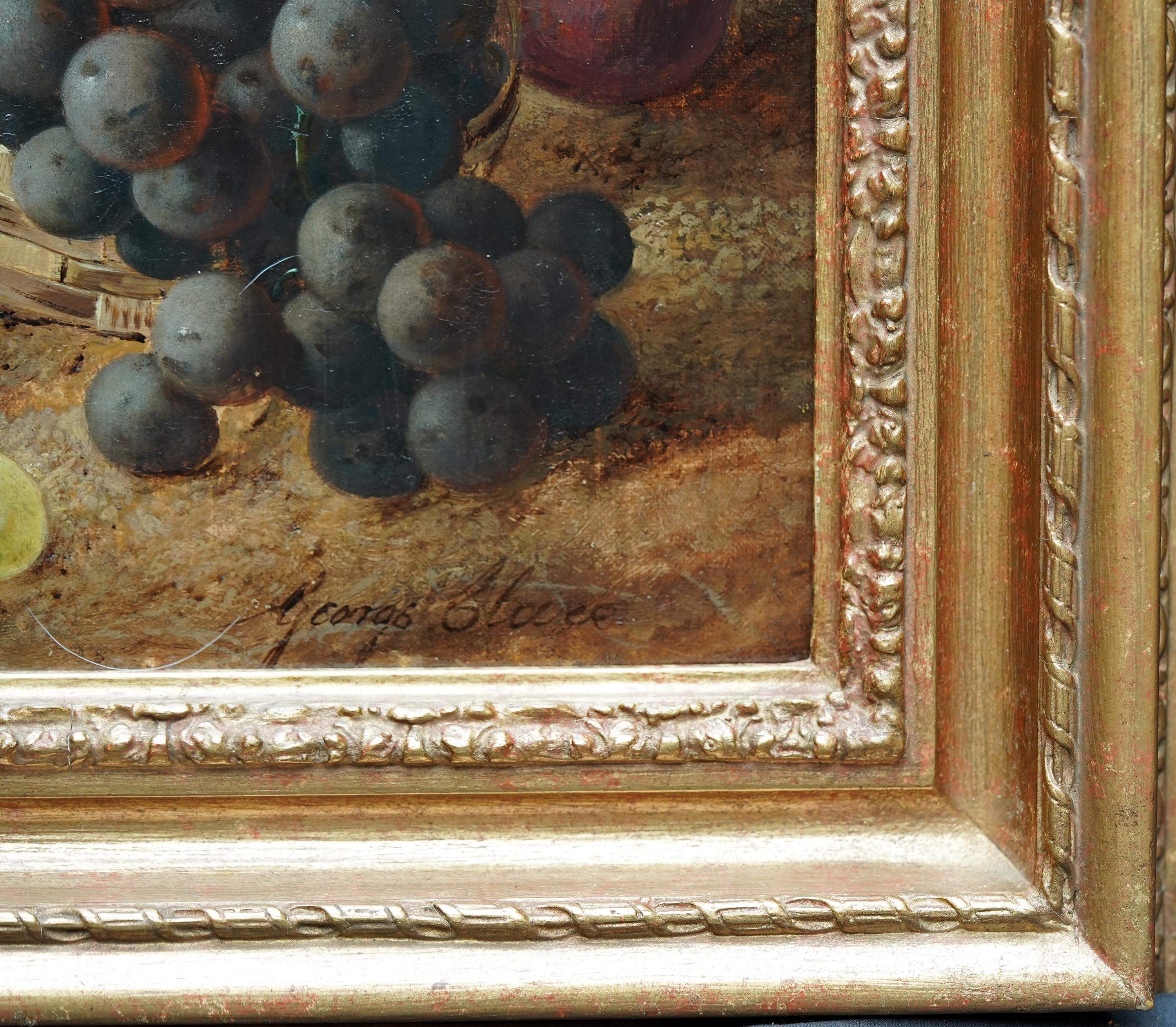 Natura morta di frutta - Natura morta britannica del XIX secolo, arte vittoriana, pittura a olio in vendita 7