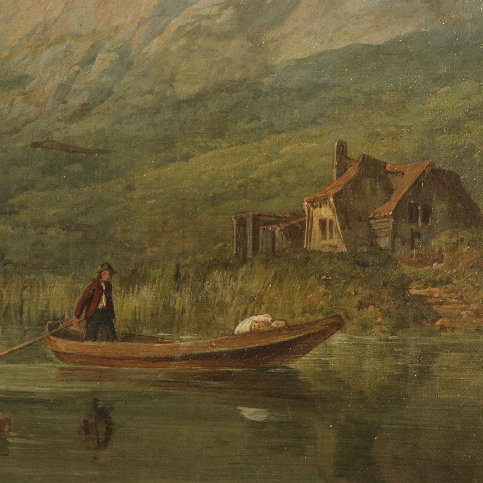 Landscape by George Clarkson Stanfield Fluvial Landscape 1869 3