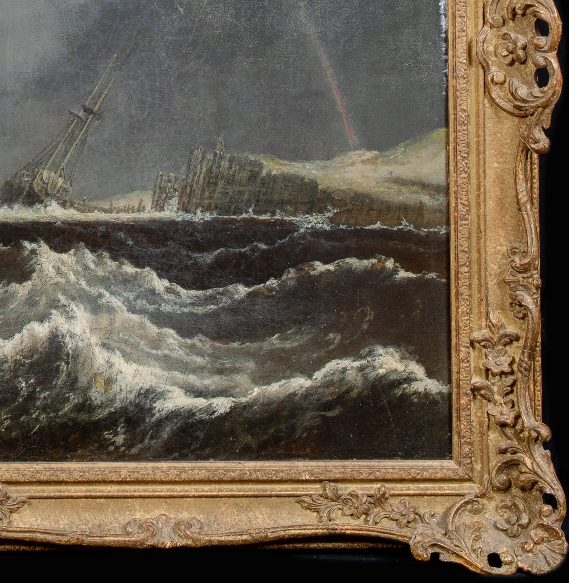 La tempesta che si avvicina, XIX secolo

attribuito a Clarkson Stanfield (1793-1869)

Grande scena di navigazione inglese del XIX secolo con una tempesta in arrivo, olio su tela attribuito a Clarkson Stanfield. Scena di pesca di qualità eccezionale