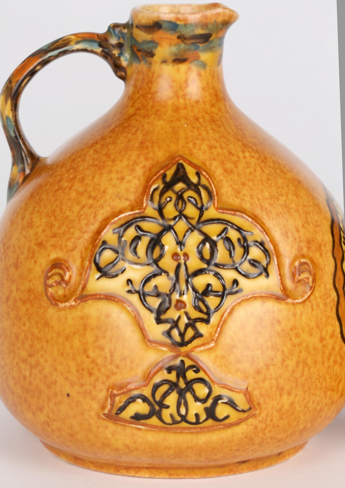 Paar Chameleon Ware Art Deco Persische Keramikkrüge von George Clews Tunstall, Tunstall (Englisch) im Angebot