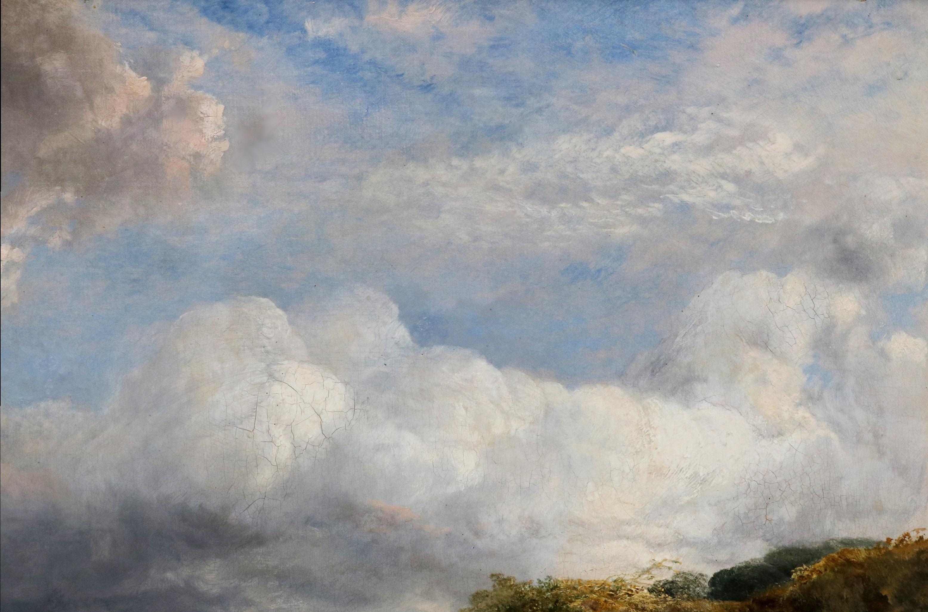Going to Market - Exposition de peinture à l'huile du 19e siècle Woking Common dans le Surrey en vente 1