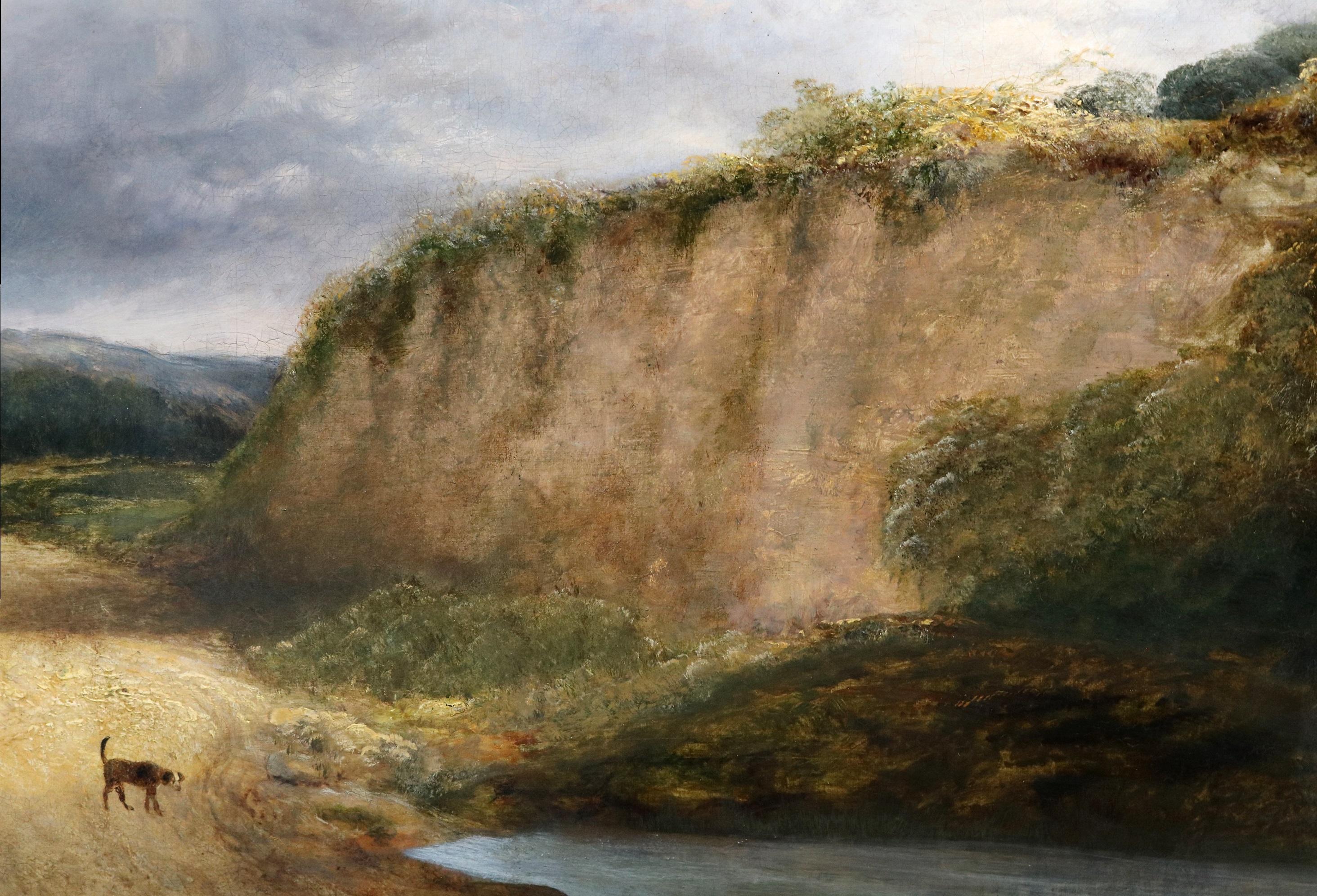 Going to Market - Exposition de peinture à l'huile du 19e siècle Woking Common dans le Surrey en vente 4