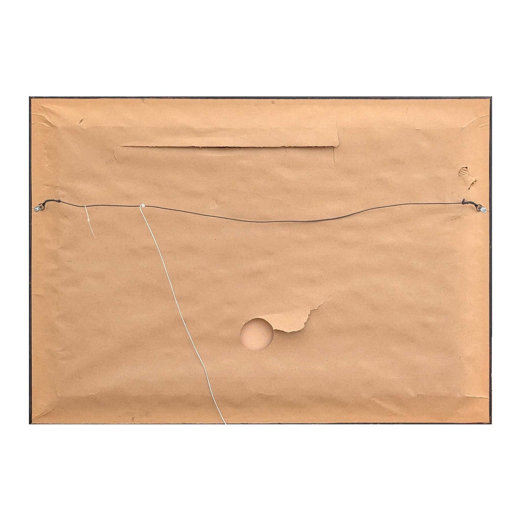 Naturalistisches Landschaftsgemälde eines Pferdes, das auf einem Feld neben einem Polozelt steht im Angebot 5