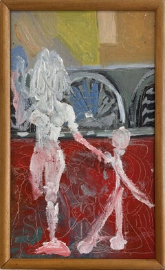 "Untitled" George Condo, Abstract Figurative Contemporary Blue-Chip Artist