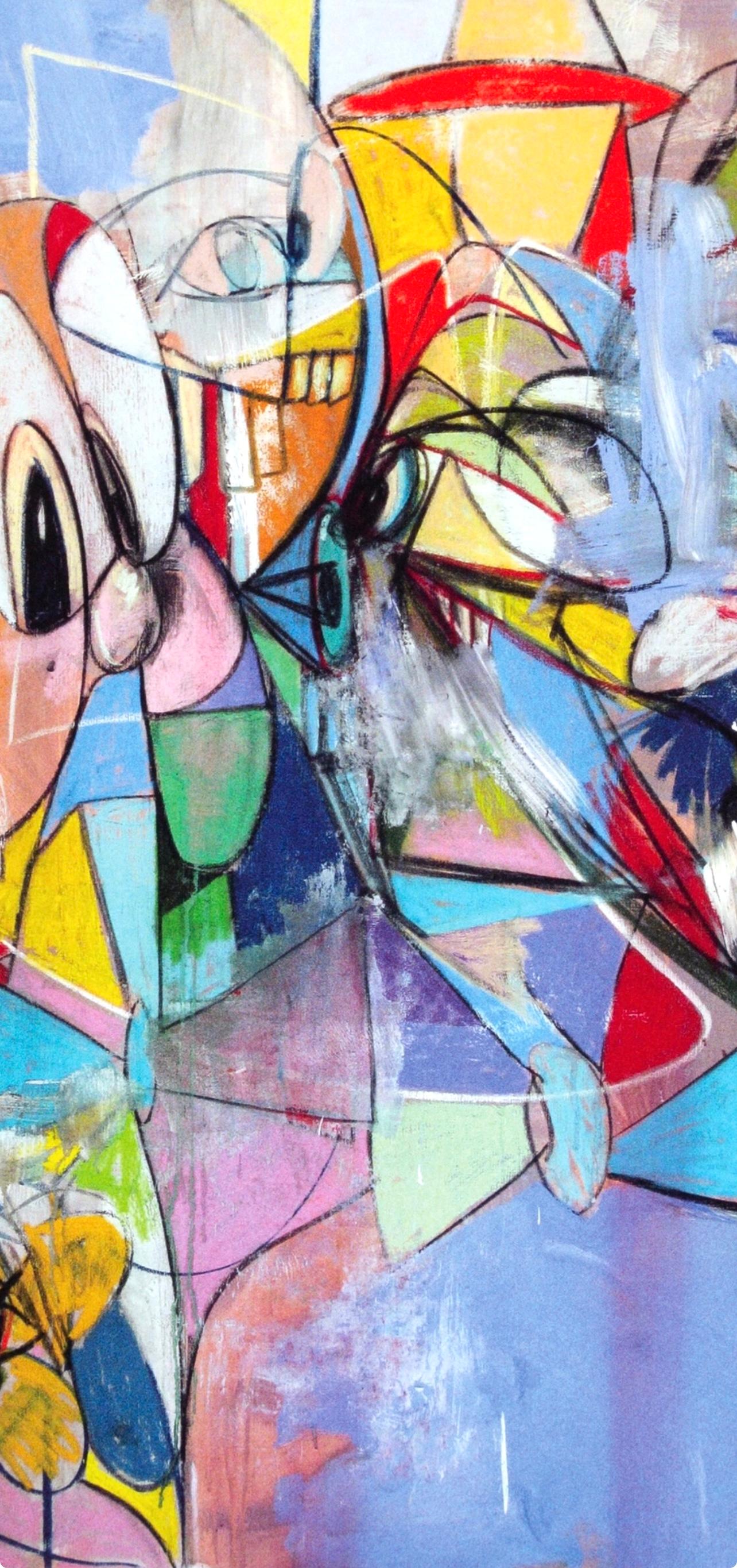 Condominio, Antropologia, Disegno Quadri (dopo) - Print Contemporaneo di George Condo