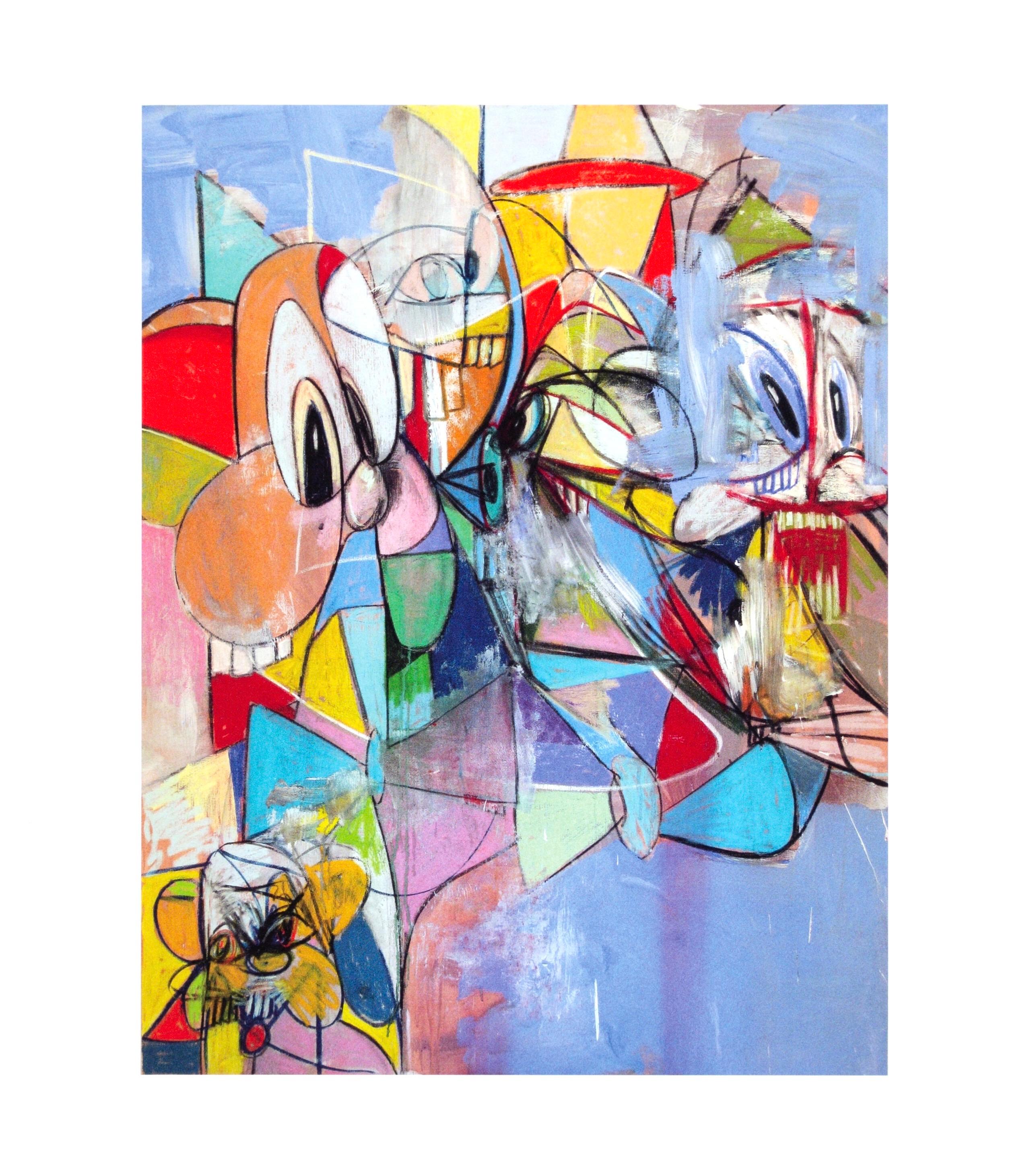 Stampa in quadricromia su carta vélin. Formato carta: 10,75 x 9,25 pollici. Iscrizione: Non firmato e non numerato, come emesso. Note: Dal volume, George Condo, Drawing Paintings, 2011. Pubblicato da Skarstedt Gallery, New York; stampato da