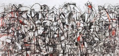 Condo, Compressione in nero e rosso, Disegno Dipinto (dopo)