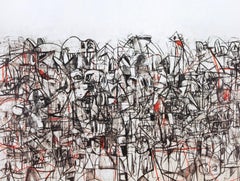 Condo, Compresión Negra y Roja, Dibujo Pinturas (después)