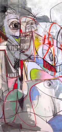 George Condo, Cascading Butlers, from Drawing Paintings, 2011 (after)